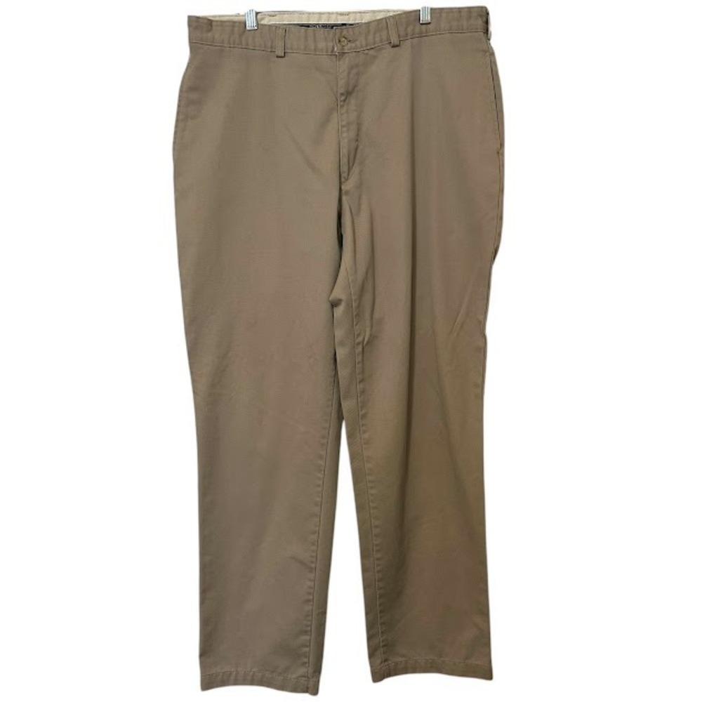 Polo Ralph Lauren Gordon Khaki Tan Flat Front Relaxed Chino Pant Mens 38 x 34